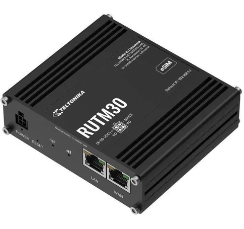 Teltonika RUTM30 Ipari 5G Wi-Fi mobil router, eSIM