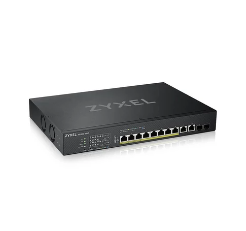 Zyxel XS1930-12HP-ZZ0101F hálózati kapcsoló Vezérelt L3 10G Ethernet (100/1000/10000) Ethernet-áramellátás (PoE) támogatása Fekete