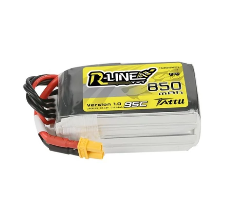 Akkumulátor Tattu R-Line 850mAh 14.8V 95C 4S1P