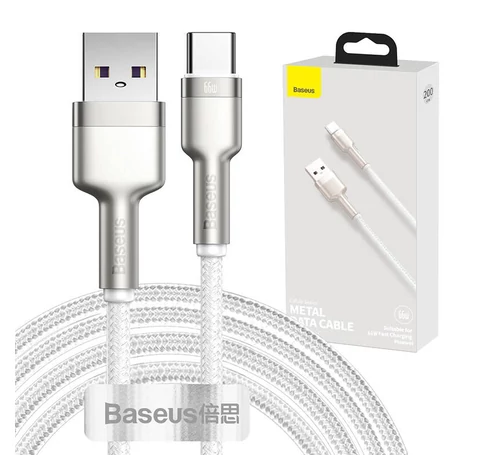 Baseus Cafule USB-USB-C kábel, 66 W, 2 m (fehér)