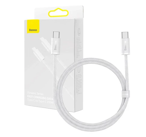 Baseus Dynamic USB-C-USB-C kábel, 100 W, 1 m (fehér)