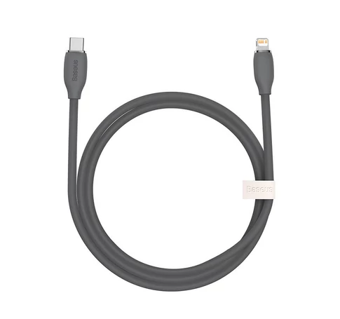 Baseus Jelly USB-C-Lightning kábel, 20W, 1,2m (fekete)