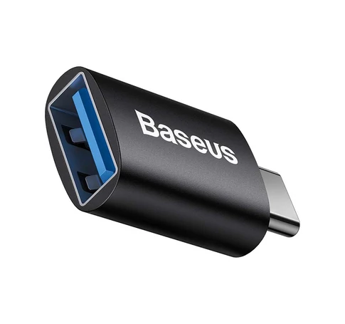 Baseus Ingenuity USB-C USB-A adapter, OTG (fekete)