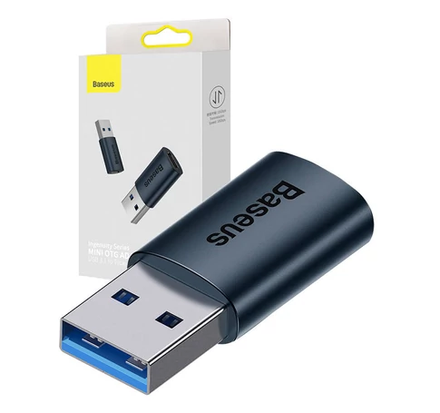 Baseus Ingenuity USB-A-USB-C OTG adapter (kék)