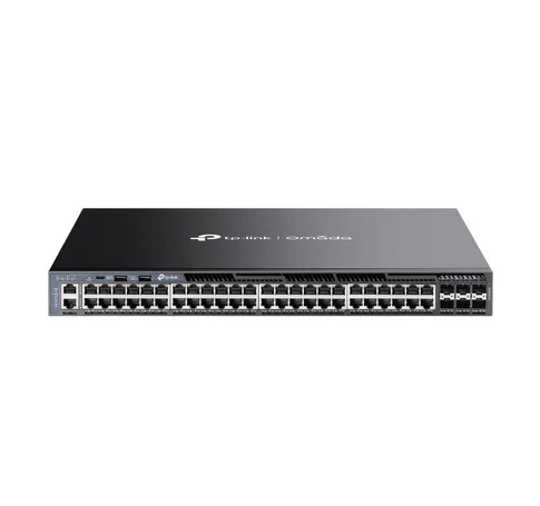 TP-Link Omada SG6654X hálózati kapcsoló Vezérelt L3 Gigabit Ethernet (10/100/1000) 1U Fekete