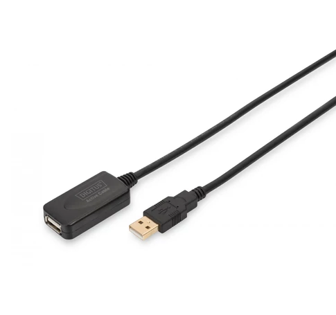 Digitus DA-70130-4 USB kábel USB 2.0 5 M USB A 0,48 Gbit/s Fekete