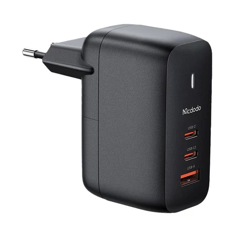 GaN 65W charger Mcdodo CH-0291 2x USB-C, USB-A (black)