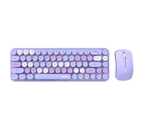 Wireless keyboard + mouse set MOFII Bean 2.4G (Purple)