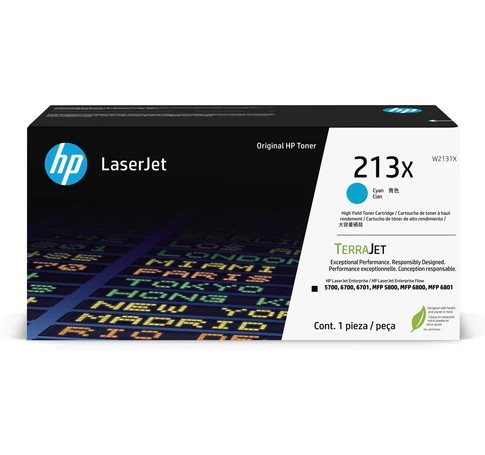 HP 213X eredeti toner - cián (W2131X)
