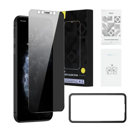 Baseus iPhone XS Max/11 Pro Max Privacy szűrős üvegfólia, 0,3 mm