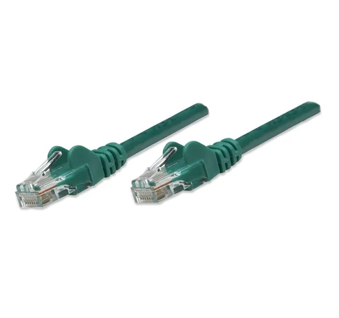 Intellinet Cat5e, 0.45m hálózati kábel Zöld 0,5 M U/UTP (UTP)