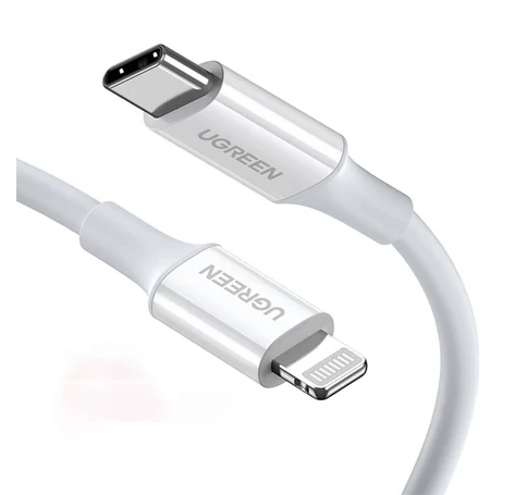 UGREEN US171 USB-C - Lightning kábel, 3A, 0,25m (fehér)
