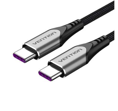 USB-C-USB-C Vention töltőkábel, TAEHF, PD 5A, 1m (fekete)