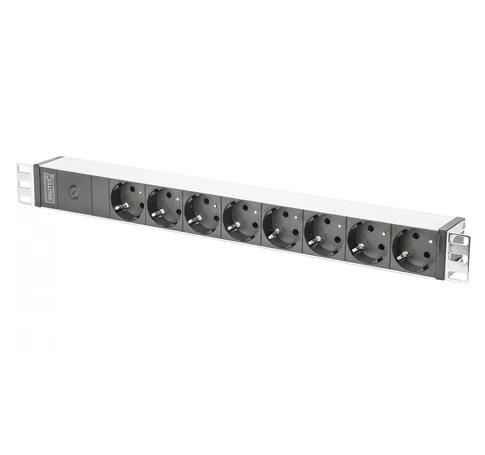 Digitus DN-95410 elektromos elosztó 2 M 8 AC kimenet(ek) Fekete