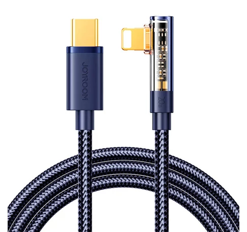 Kábel do USB-C Lightning szög 20W 1.2m Joyroom S-CL020A6 (niebieski)