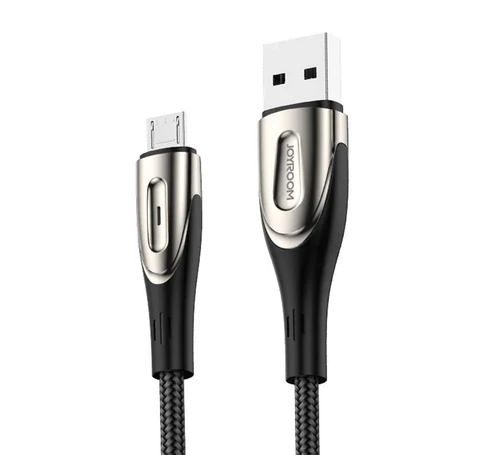 Gyorstöltő kábel Micro USB / 2.4A / 3m Joyroom S-M411 (fekete)