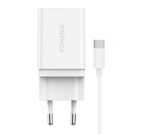 Fast charger Foneng 1x USB K300 18W + USB to USB-C cable