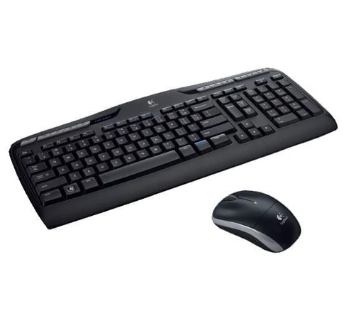 Logitech Wireless Combo MK330 billentyűzet Egér mellékelve Irodai USB QWERTZ Német Fekete