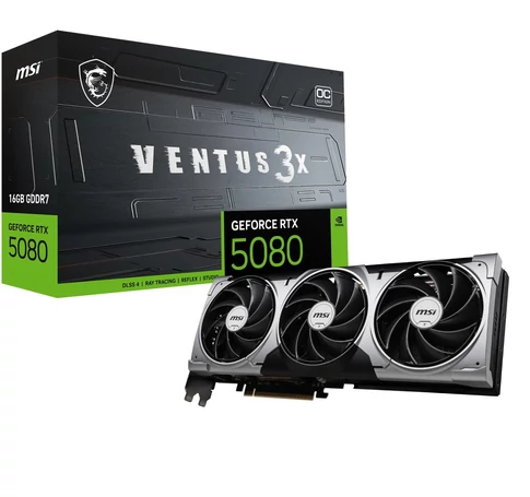 MSI GeForce RTX 5080 16G VENTUS 3X OC DLSS 4