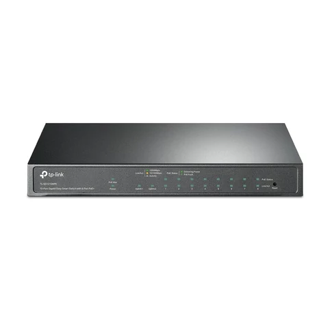 TP-Link TL-SG1210MPE hálózati kapcsoló Vezérelt L2 Gigabit Ethernet (10/100/1000) Ethernet-áramellátás (PoE) támogatása Fekete