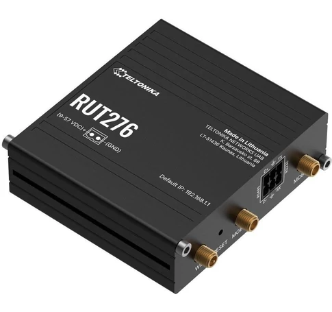 Teltonika RUT276 Ipari 5G Wi-Fi mobil router, RS232 és RS485