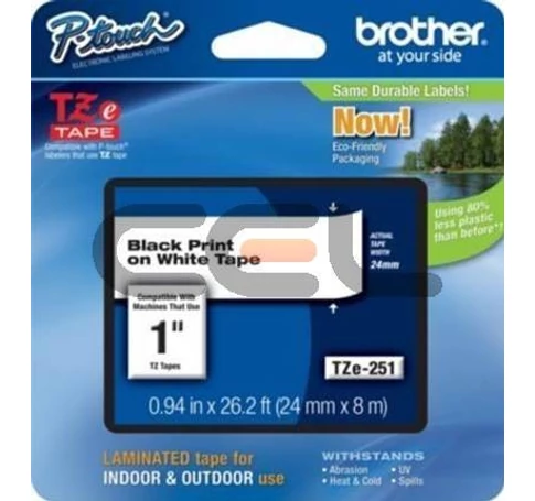 Brother TZE251CIV címkéző szalag TZ