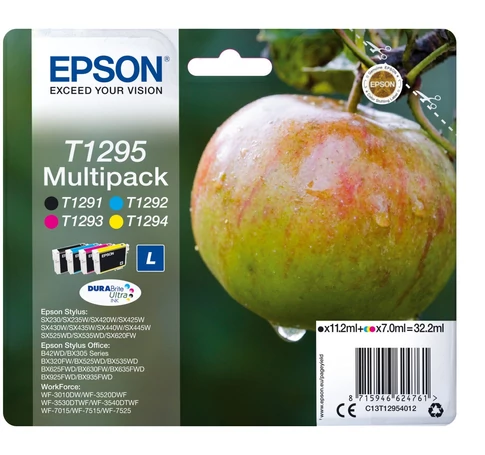 Epson Apple T1295 tintapatron 1 dB Eredeti Fekete, Cián, Magenta, Sárga