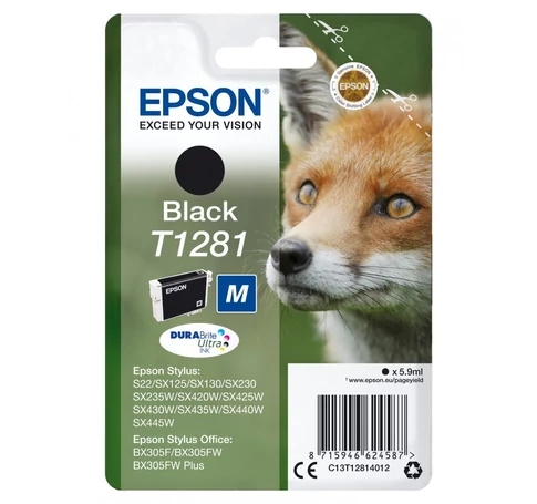 Epson Fox T1281 tintapatron 1 dB Eredeti Fekete
