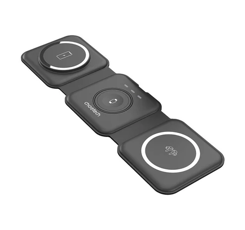 Choetech T588-F 3in1 Magnetic Wireless Charger 15W (black)