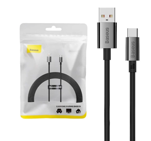 Baseus Superior USB - USB-C kábel, 100W, 2m (fekete)