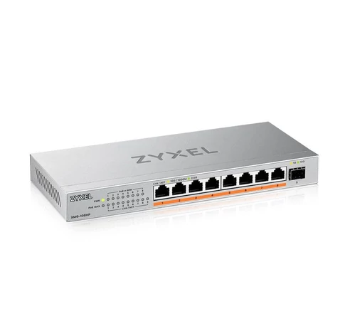 Zyxel XMG-108HP Beállítást nem igénylő (unmanaged) 2.5G Ethernet (100/1000/2500) Ethernet-áramellátás (PoE) támogatása