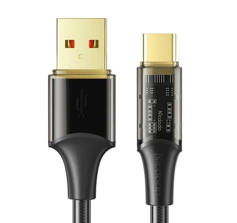 Mcdodo USB-C kábel CA-2092, 6A, 1.8m (fekete)