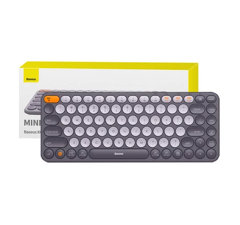 Baseus K01A vezeték nélküli hárommódusú billentyűzet (matt szürke)
