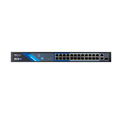 BCS BCS-B-SP2402G-1SFP 24-portos PoE kapcsoló exPoE-val és 250W teljesítménnyel