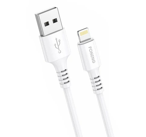 Cable USB to Lightning Foneng, x85 iPhone 3A Quick Charge, 1m (white)