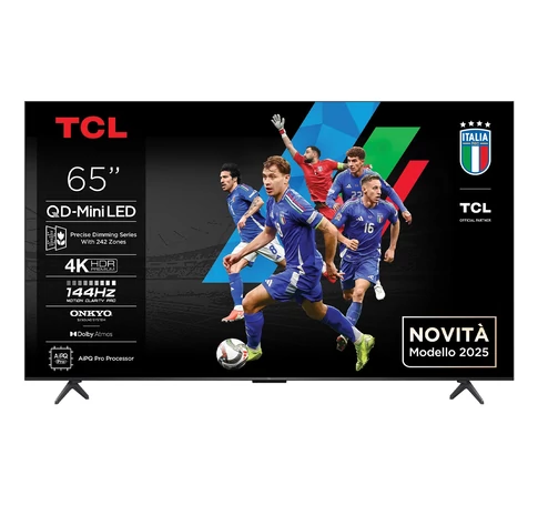 TCL 65C69K TV 165.1 cm (65") 4K Ultra HD Smart TV Wi-Fi Metallic