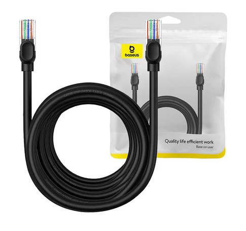 Baseus Ethernet CAT5 hálózati kábel, 8m (fekete)