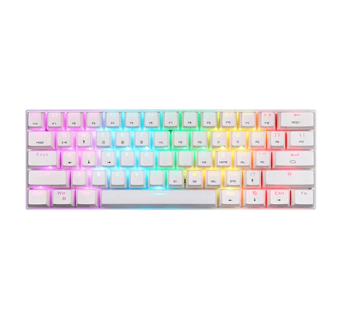 Wireless mechanical keyboard Motospeed SK62 White (red switch)