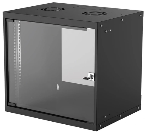 Intellinet 714174 9U falra szerelhető rack 54/40 fekete lapos