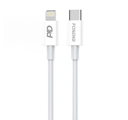 Foneng X31 USB-C-Lightning kábel, 20W, 1m (fehér)
