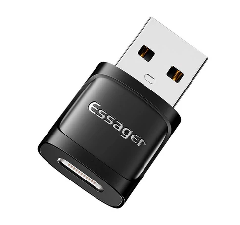 Adapter OTG USB-C female to USB 3.0 male Essager (black)