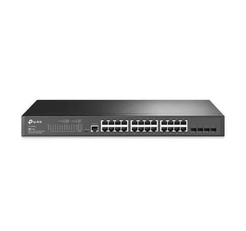 TP-Link JetStream TL-SG3428 hálózati kapcsoló Vezérelt L2/L3 Gigabit Ethernet (10/100/1000) 1U Fekete