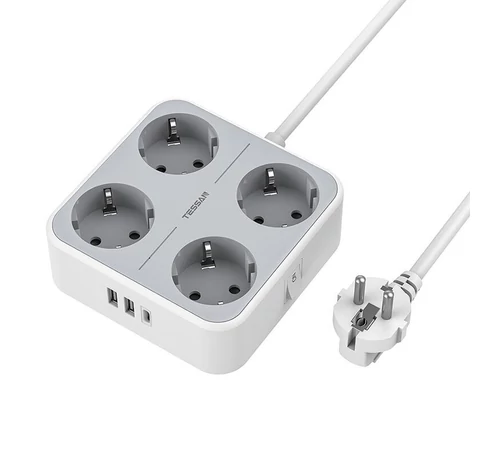 TESSAN Power strip TS-302-C-GR