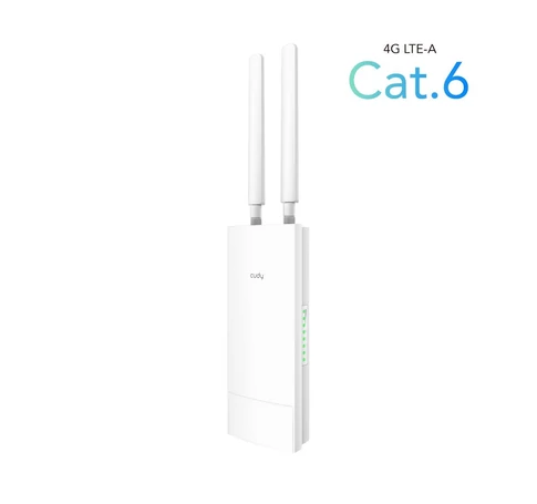 Cudy LT700 vezetéknélküli router Gigabit Ethernet Kétsávos (2,4 GHz / 5 GHz) 4G Fehér
