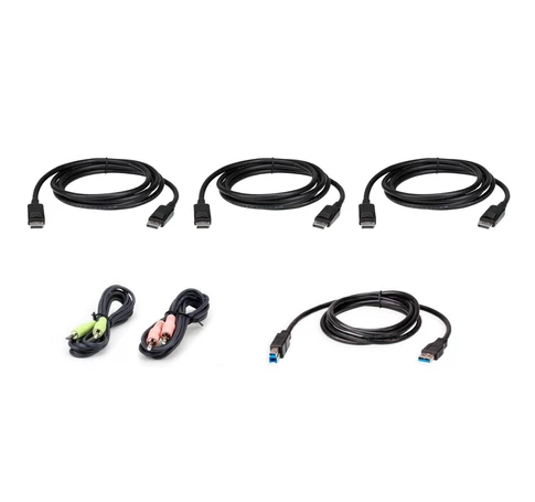 ATEN 2L-7D02UDPX6 KVM kábel Fekete 1,8 M