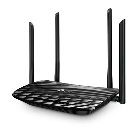 TP-Link AC1200 vezetéknélküli router Gigabit Ethernet Kétsávos (2,4 GHz / 5 GHz) Fekete