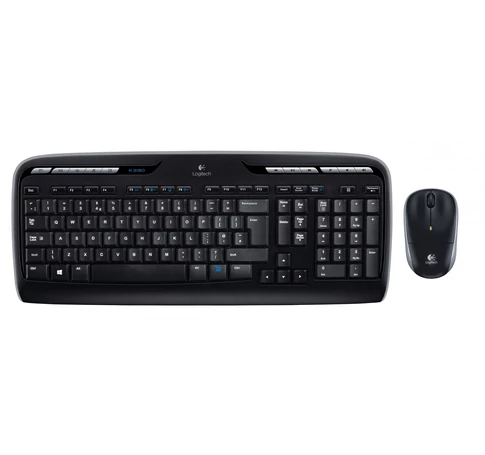 Logitech Wireless Combo MK330 billentyűzet Egér mellékelve Irodai USB QWERTY Nemzetközi amerikai Fekete