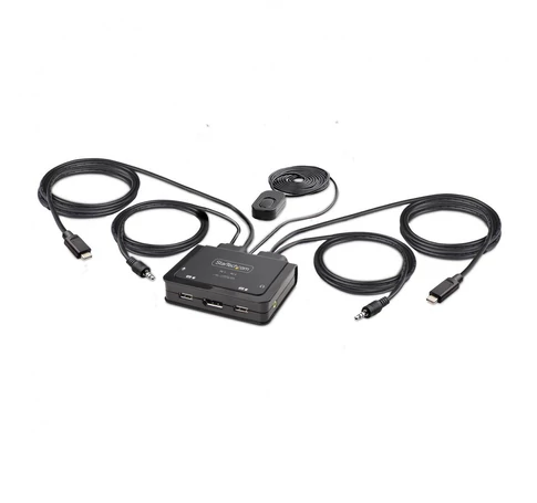 StarTech.com C2-D46-UC2-CBL-KVM KVM kapcsoló Fekete