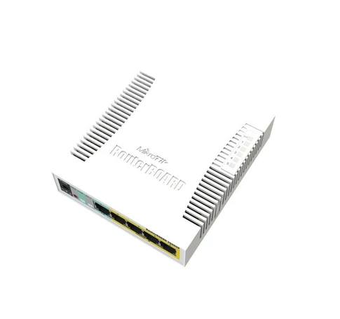 Mikrotik CSS106-1G-4P-1S hálózati kapcsoló Gigabit Ethernet (10/100/1000) Ethernet-áramellátás (PoE) támogatása Fehér