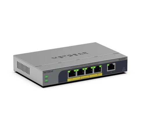 NETGEAR GS105EP Beállítást nem igénylő (unmanaged) Gigabit Ethernet (10/100/1000) Ethernet-áramellátás (PoE) támogatása Szürke